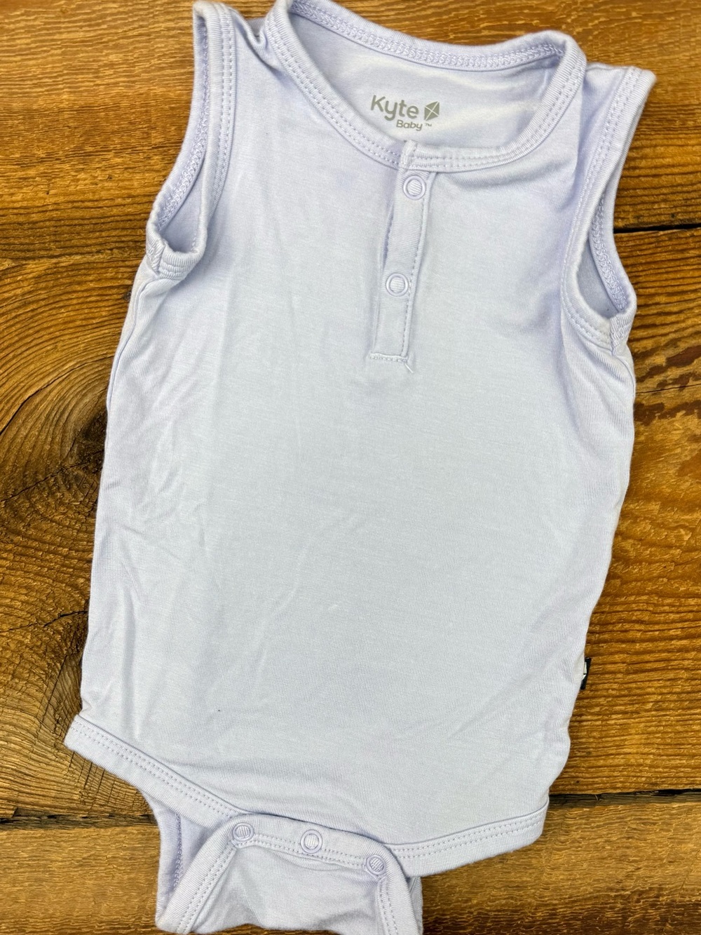 Kyte BABY Light Blue Sleeveless Baby Bodysuit